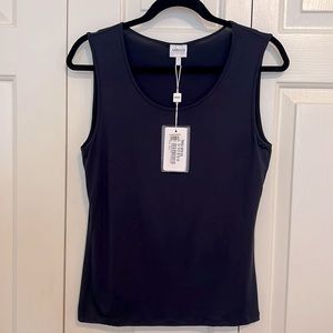 Armani sleeveless dark navy blue size 10 top, new with tags!